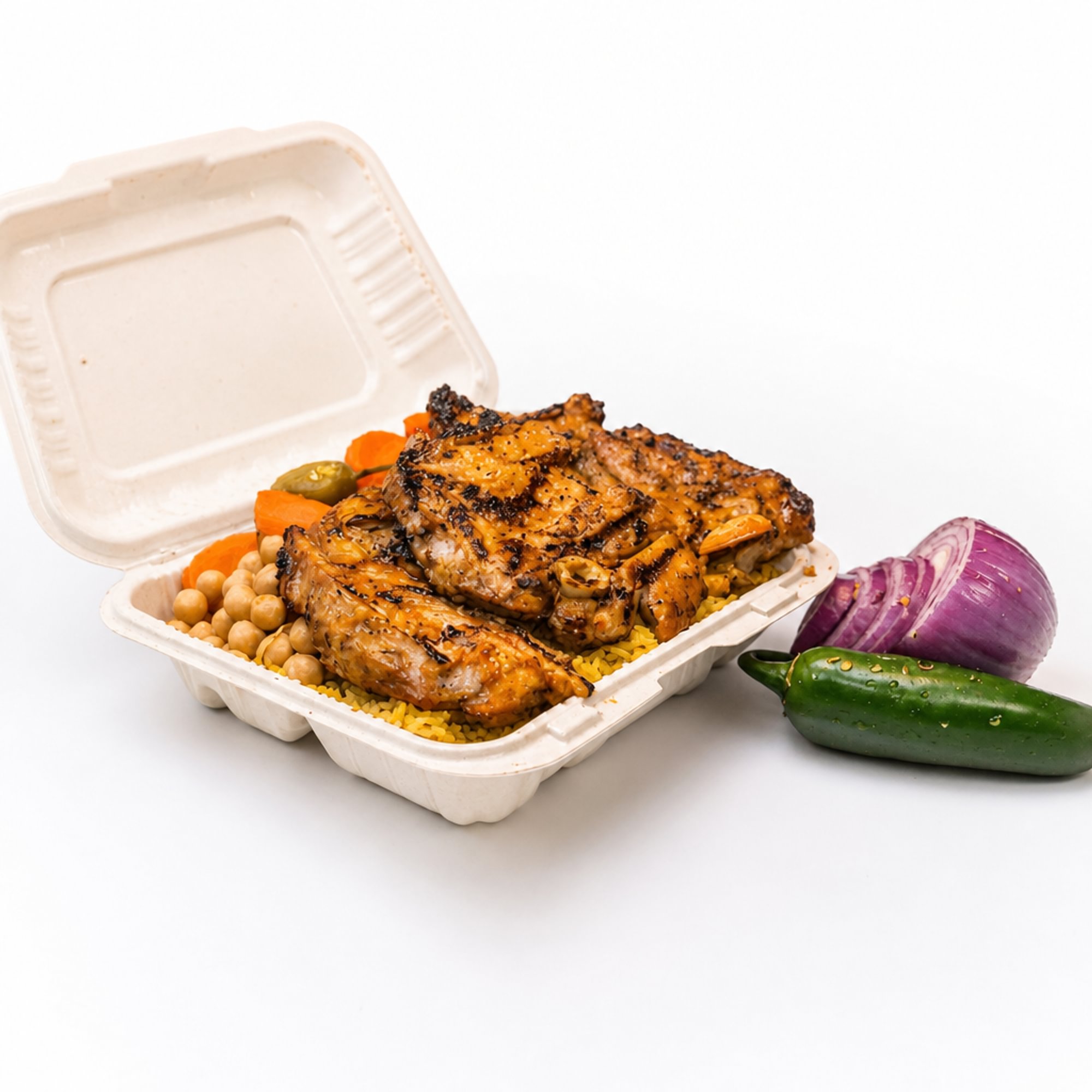 Lamb Chops with Rice