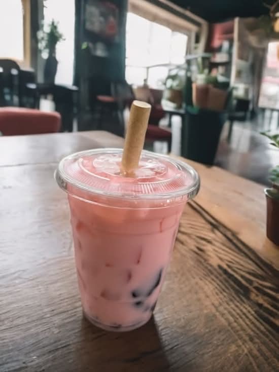Strawberry Boba Tea