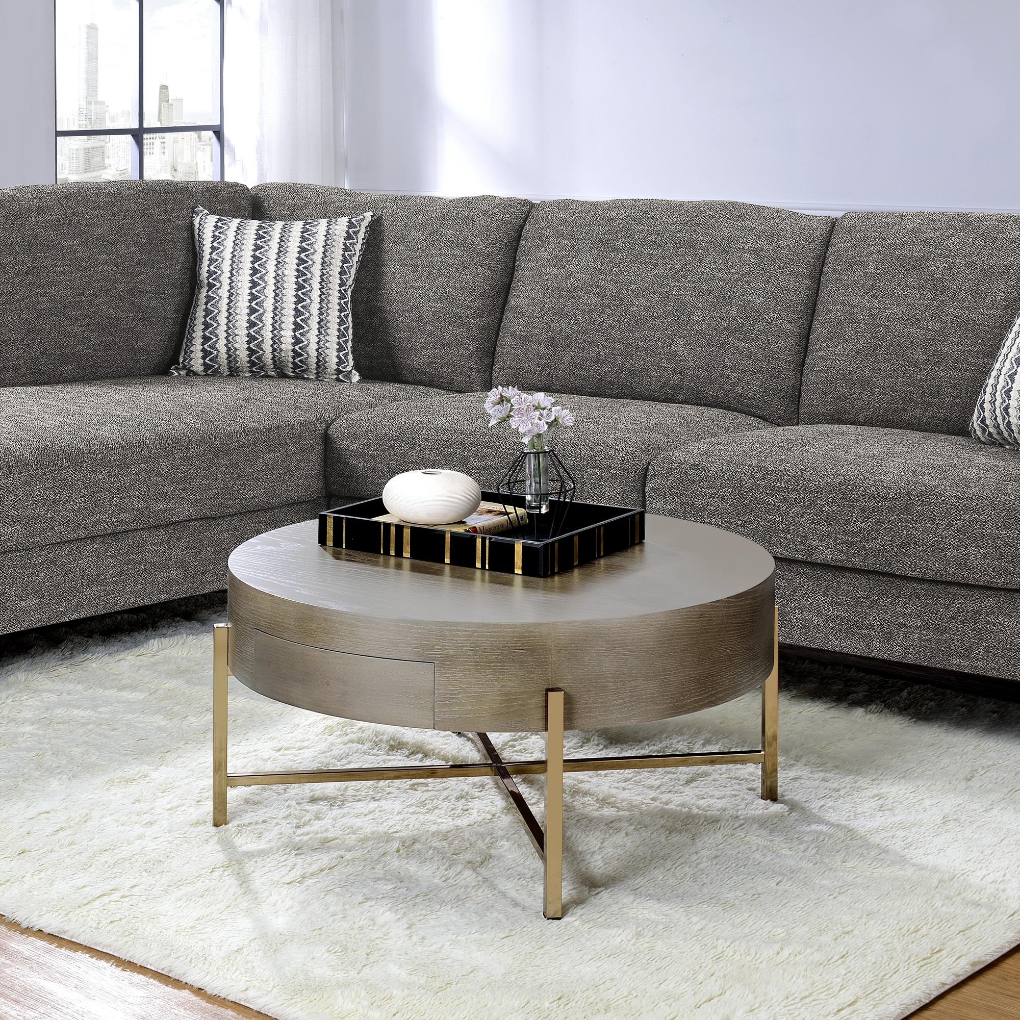 WeytonCoffee Table - Light Brown & Champagne