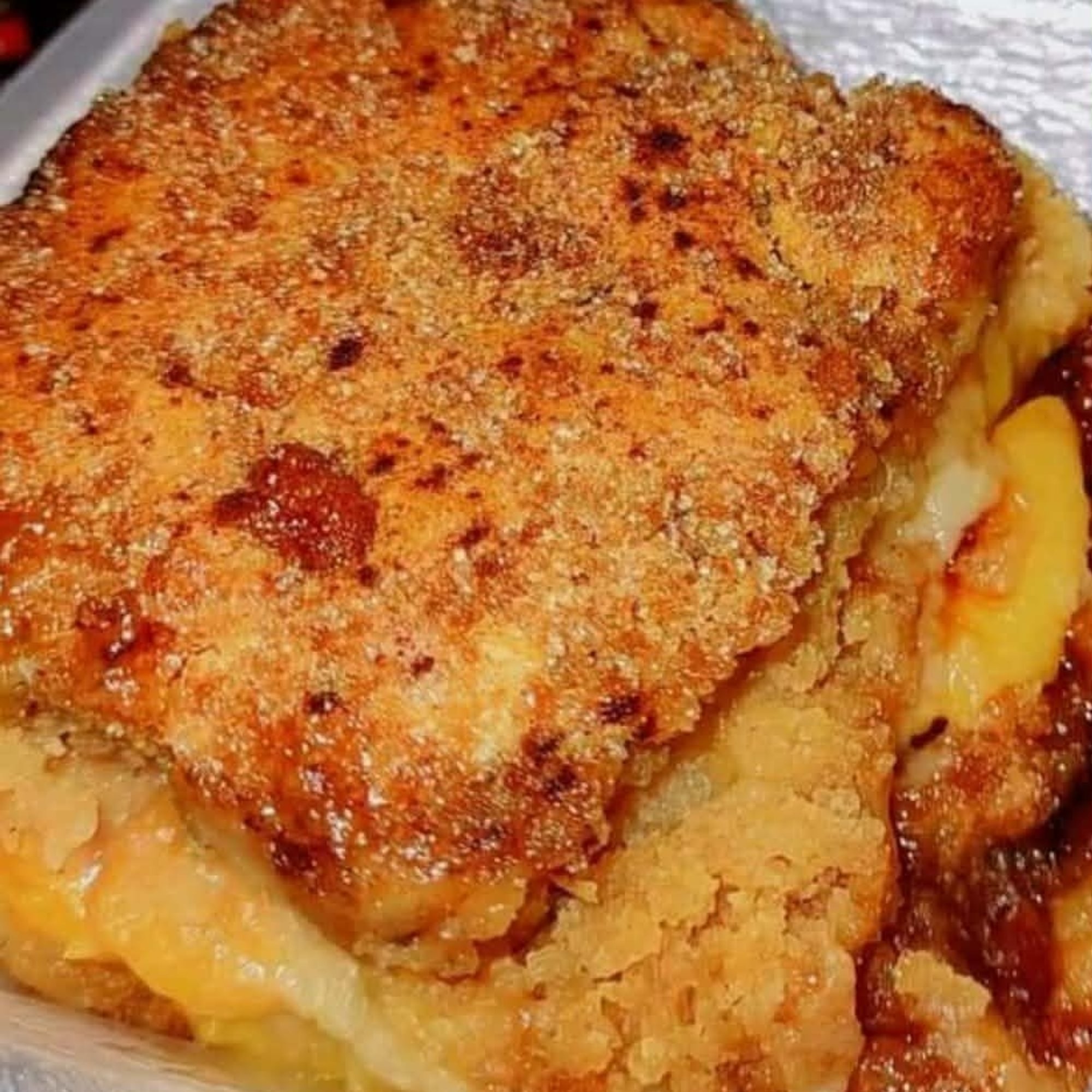 Smoked Peach Cobbler