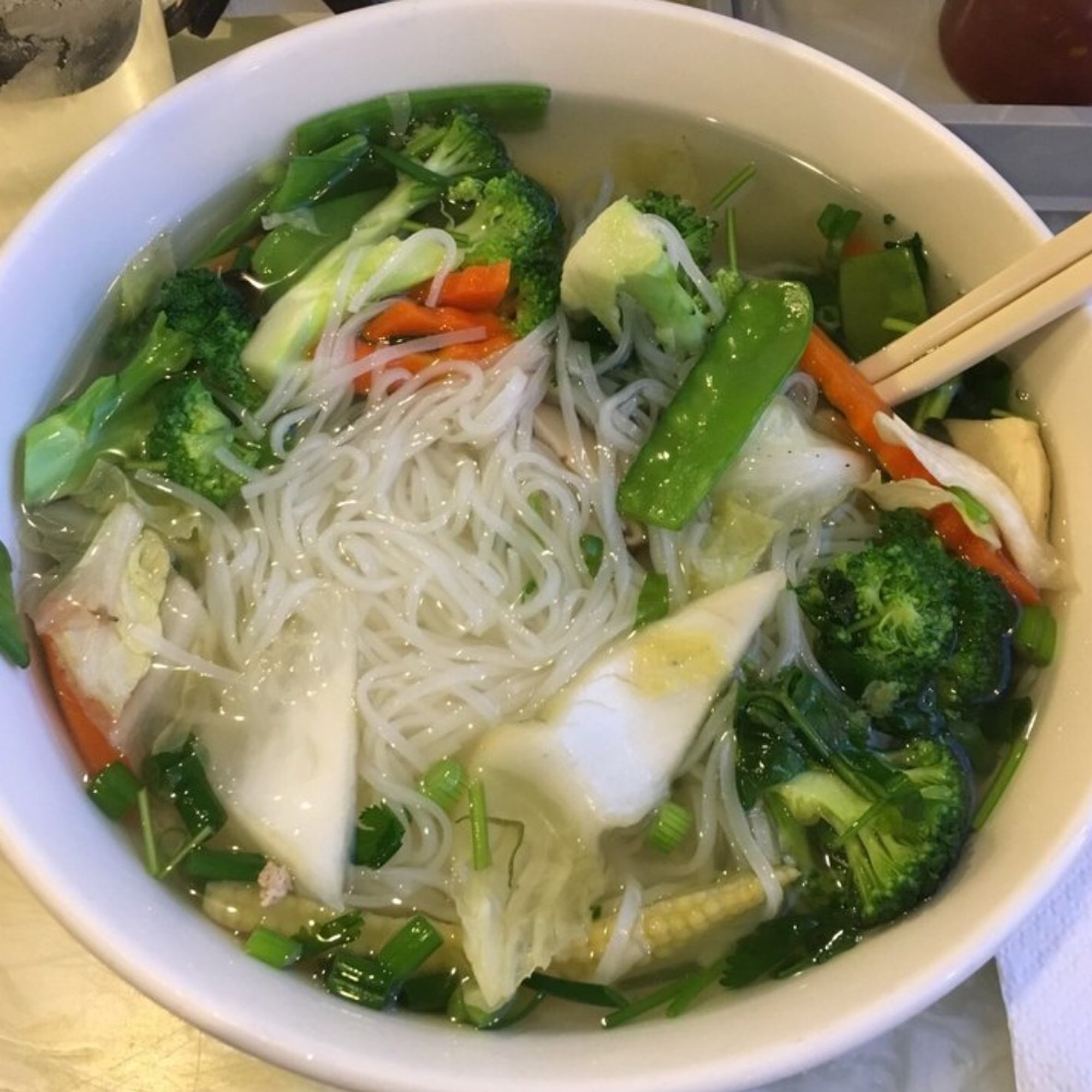 Vegetarian Rice Noodle Soup
