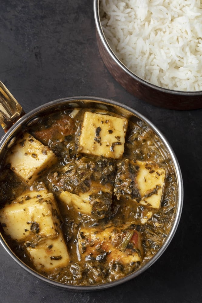 Curry: Saag Paneer (G, N)
