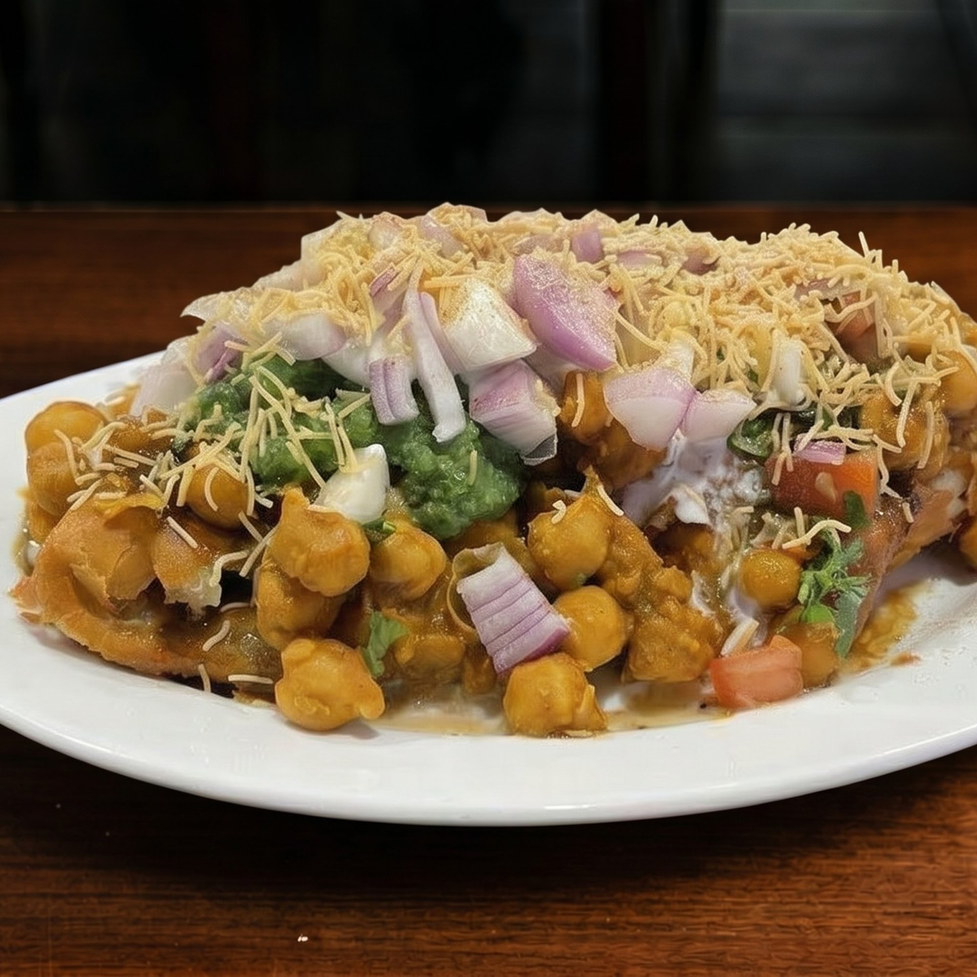 Veg Samosa Chat