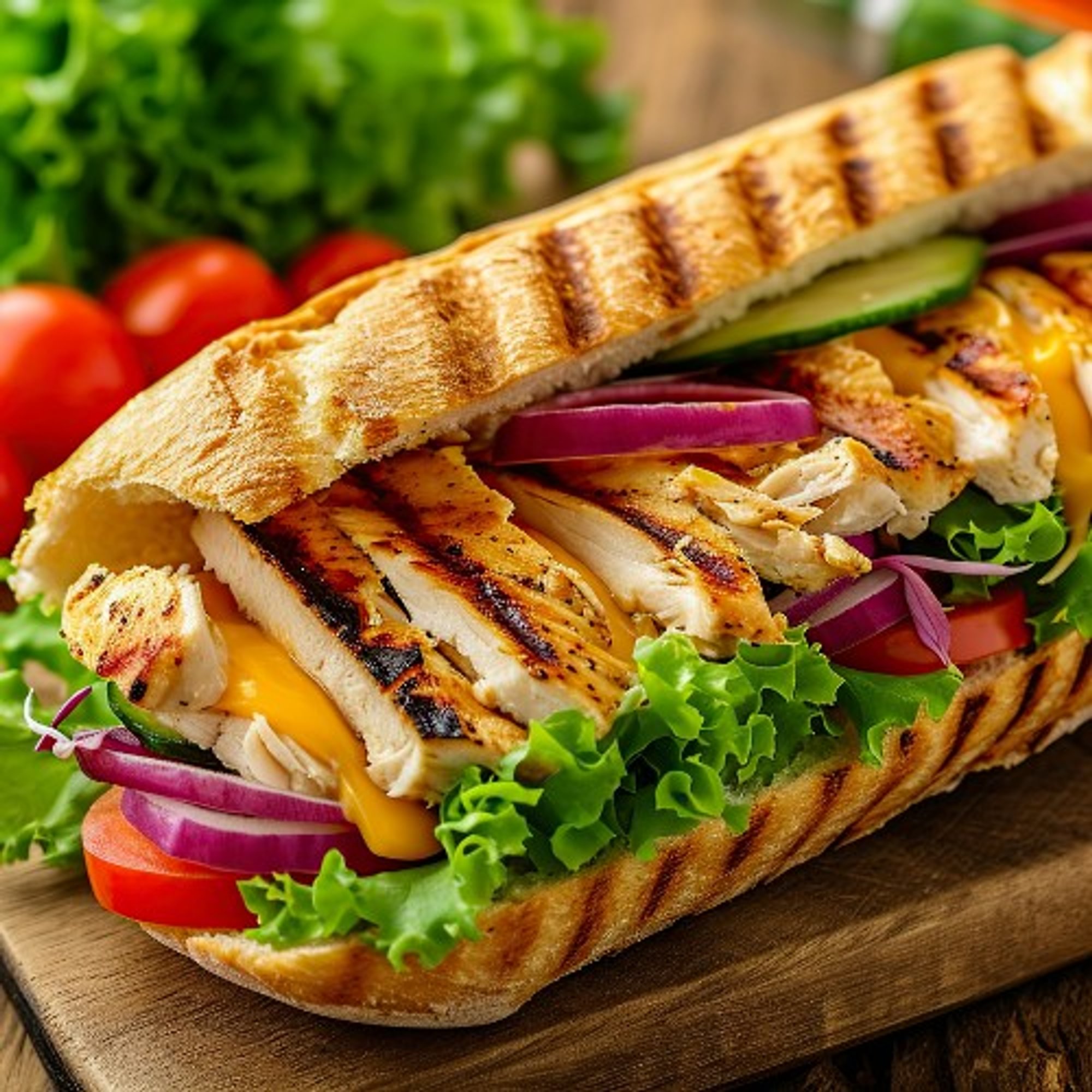 Grilled Chicken Sub with Fries & Drink Combo