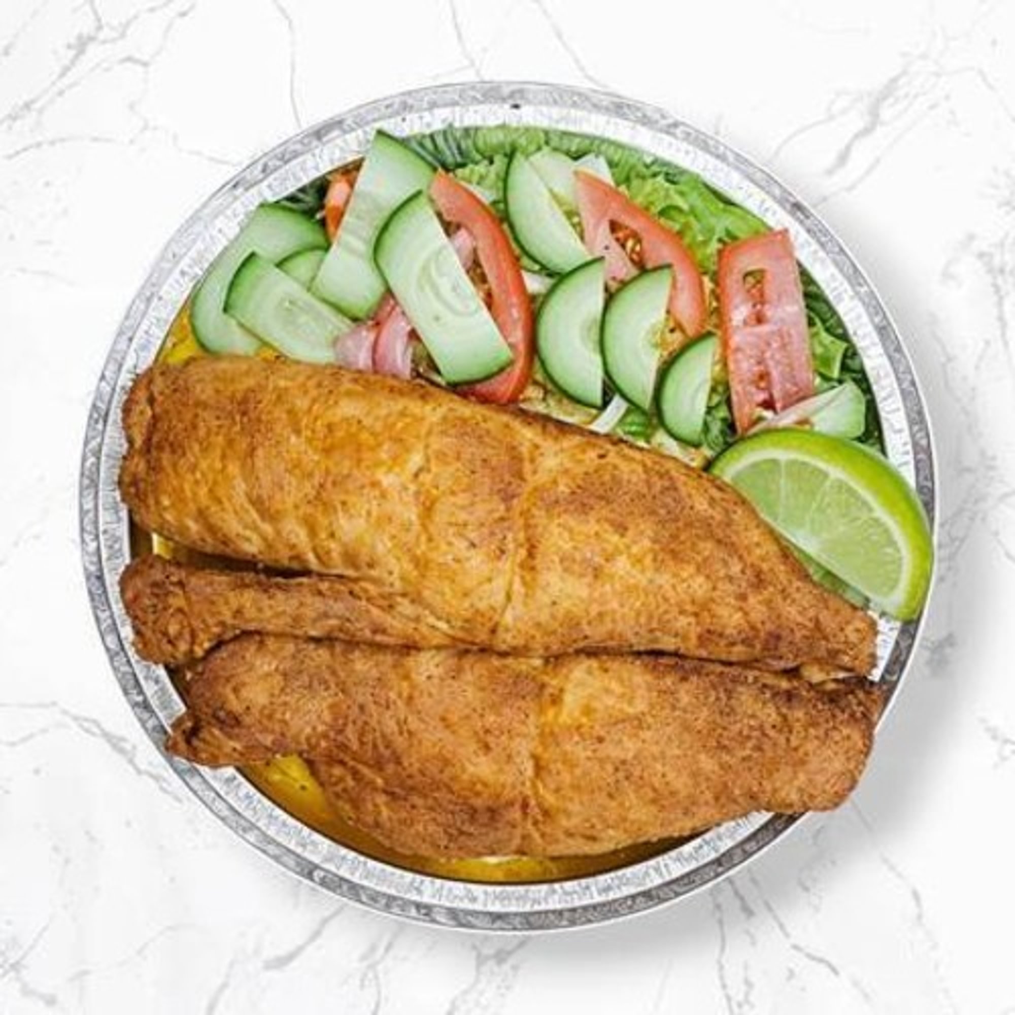 Catfish Over Rice