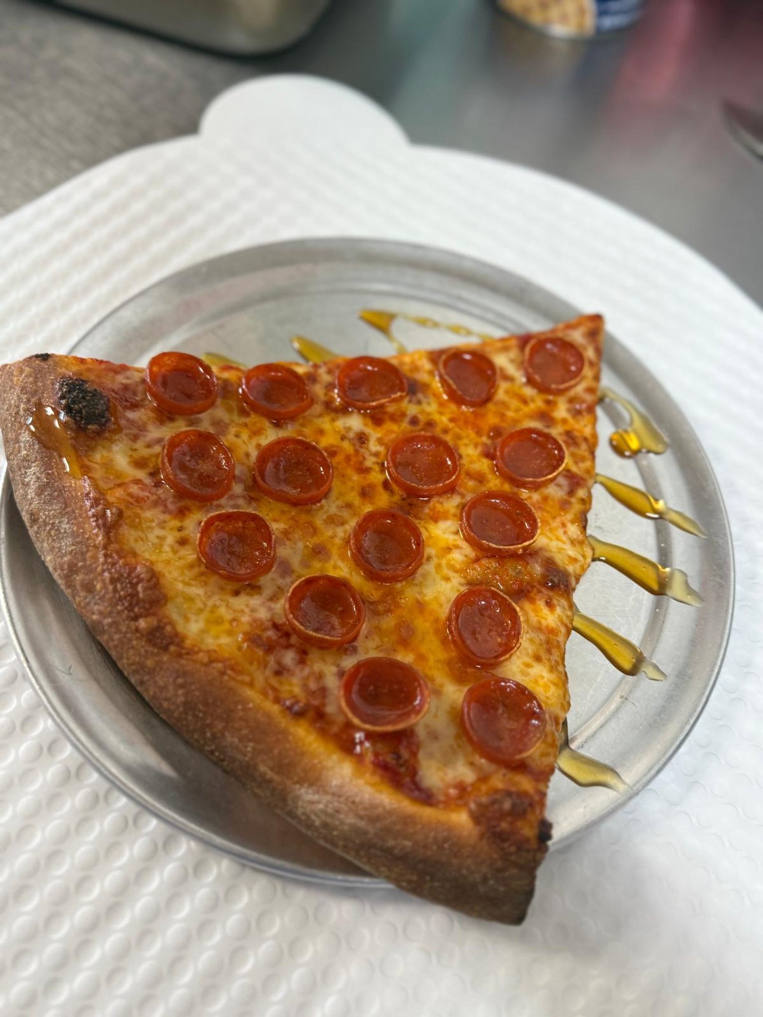 Pepperoni Cups & Hot Honey Slice