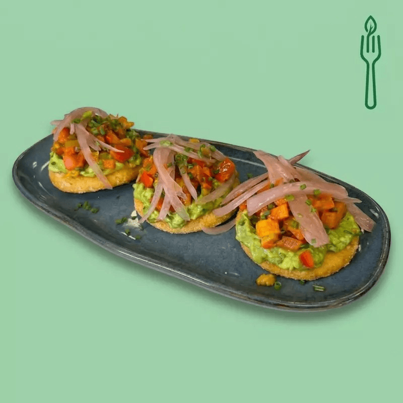 Arepa with Guacamole