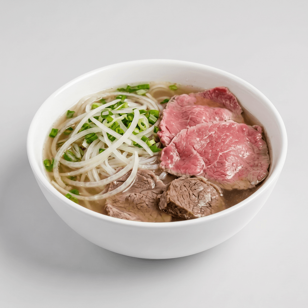 4. Rare Steak, Well Done, Tripe Noodle Soup