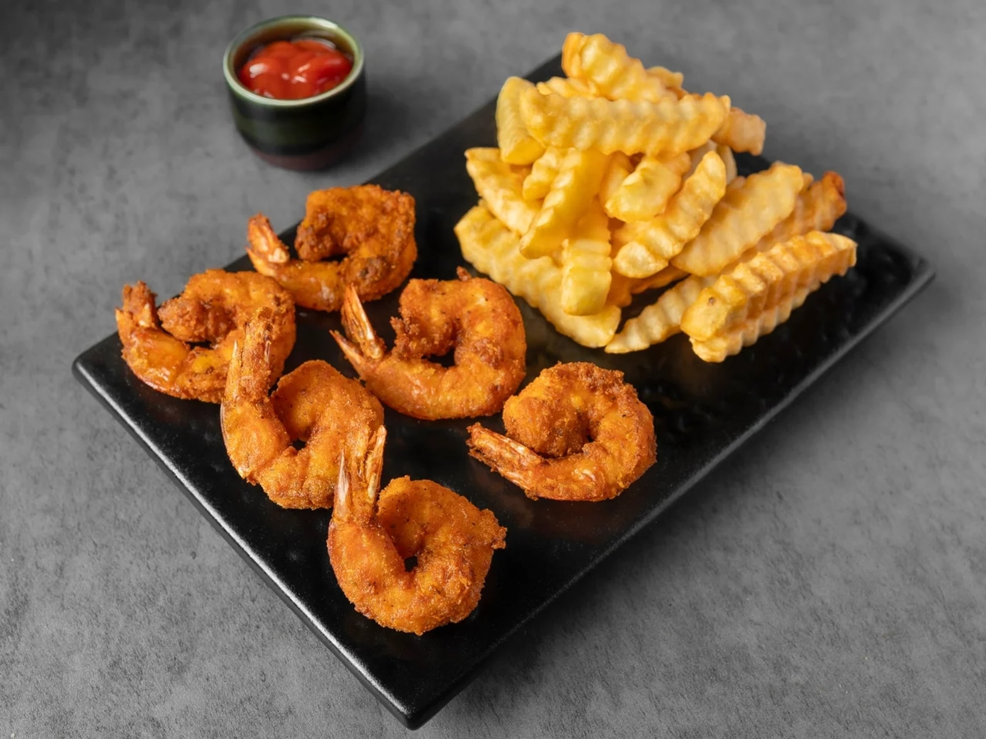 Fried Shrimp with Fries