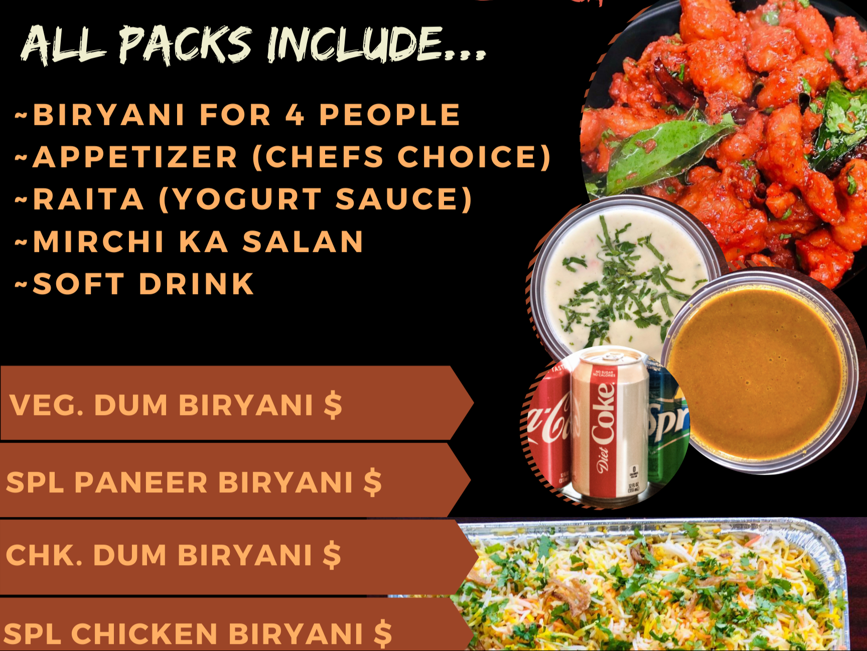 Chicken Dum Family Pack (with Appetizer)