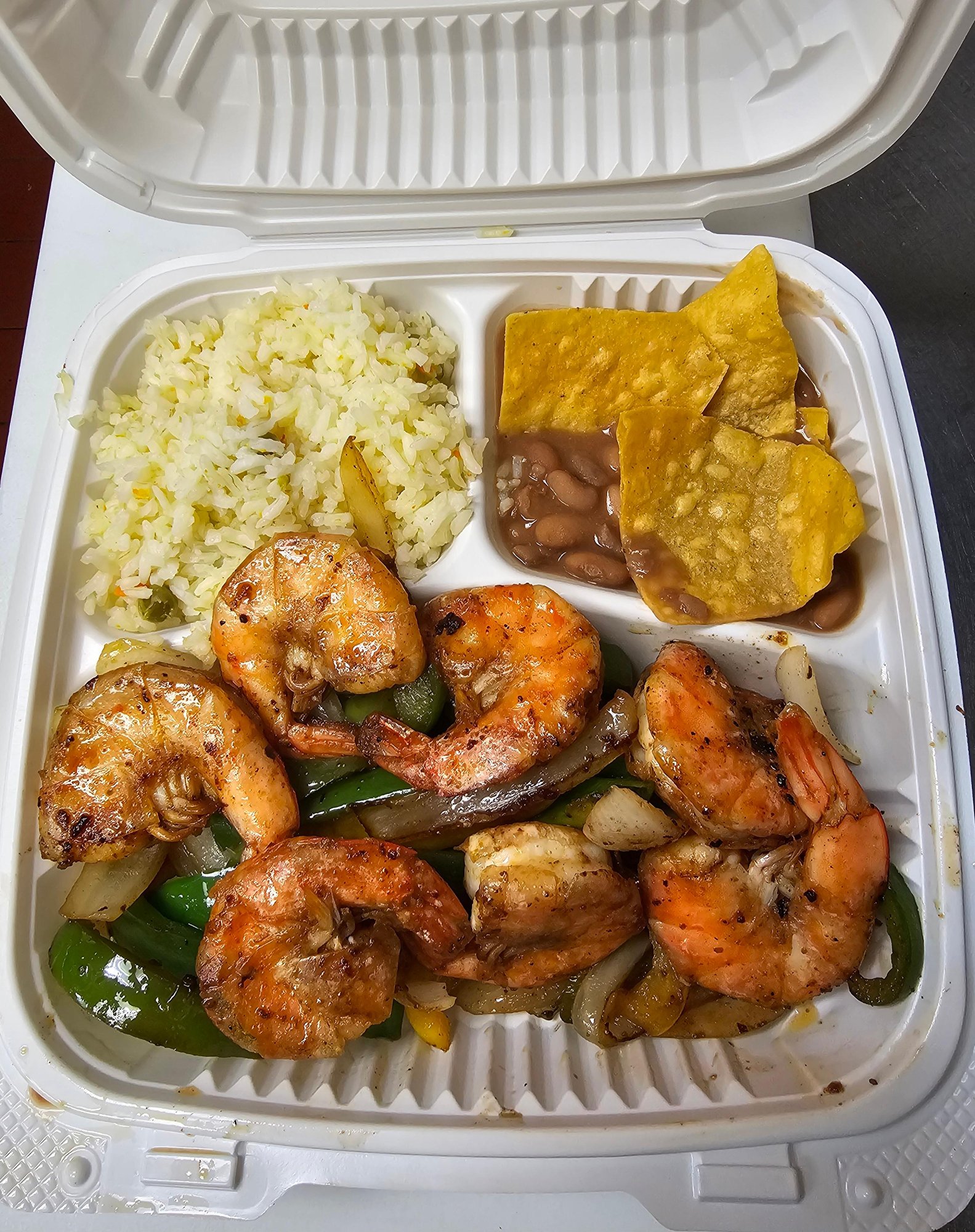 Shrimp Fajitas (camaron)