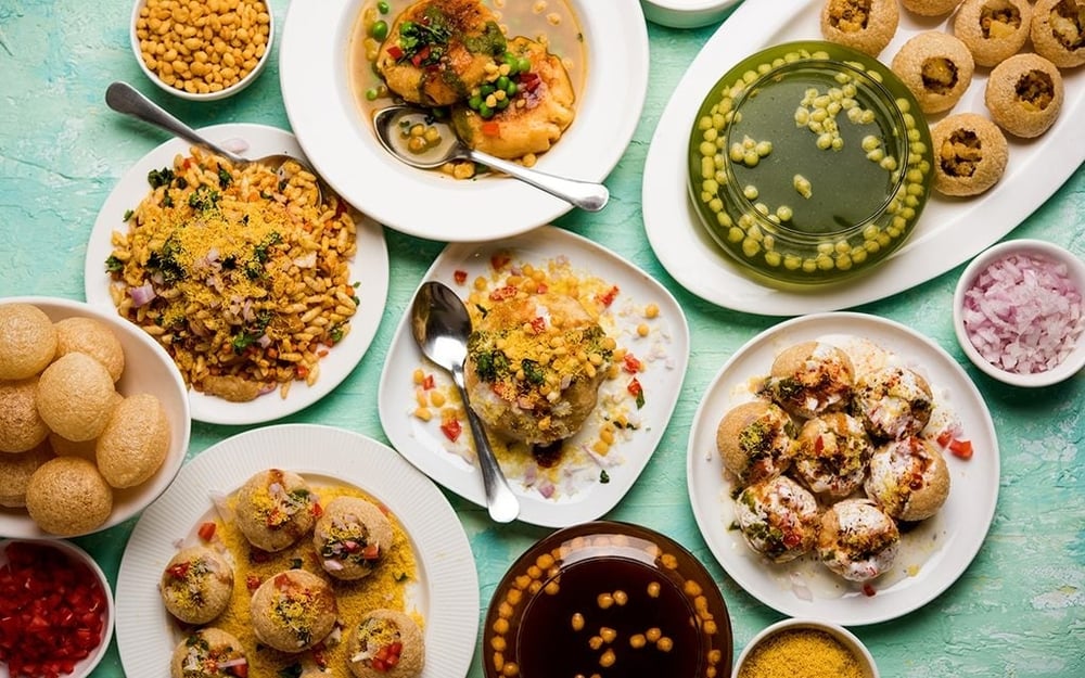 Mumbai Mix (Paani Puri, Bhel Puri, Samosa Chaat)