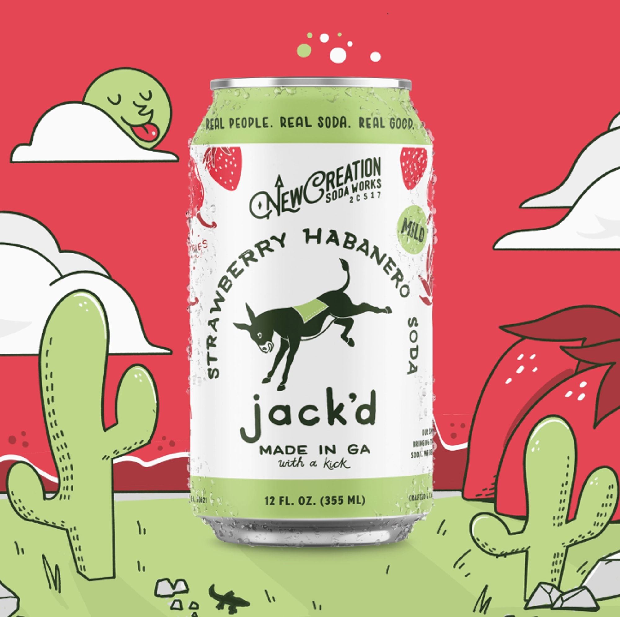 Jack'd Strawberry Habanero Soda