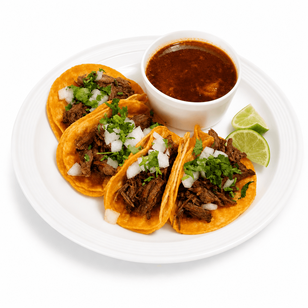 Birria Street Tacos with Consommé