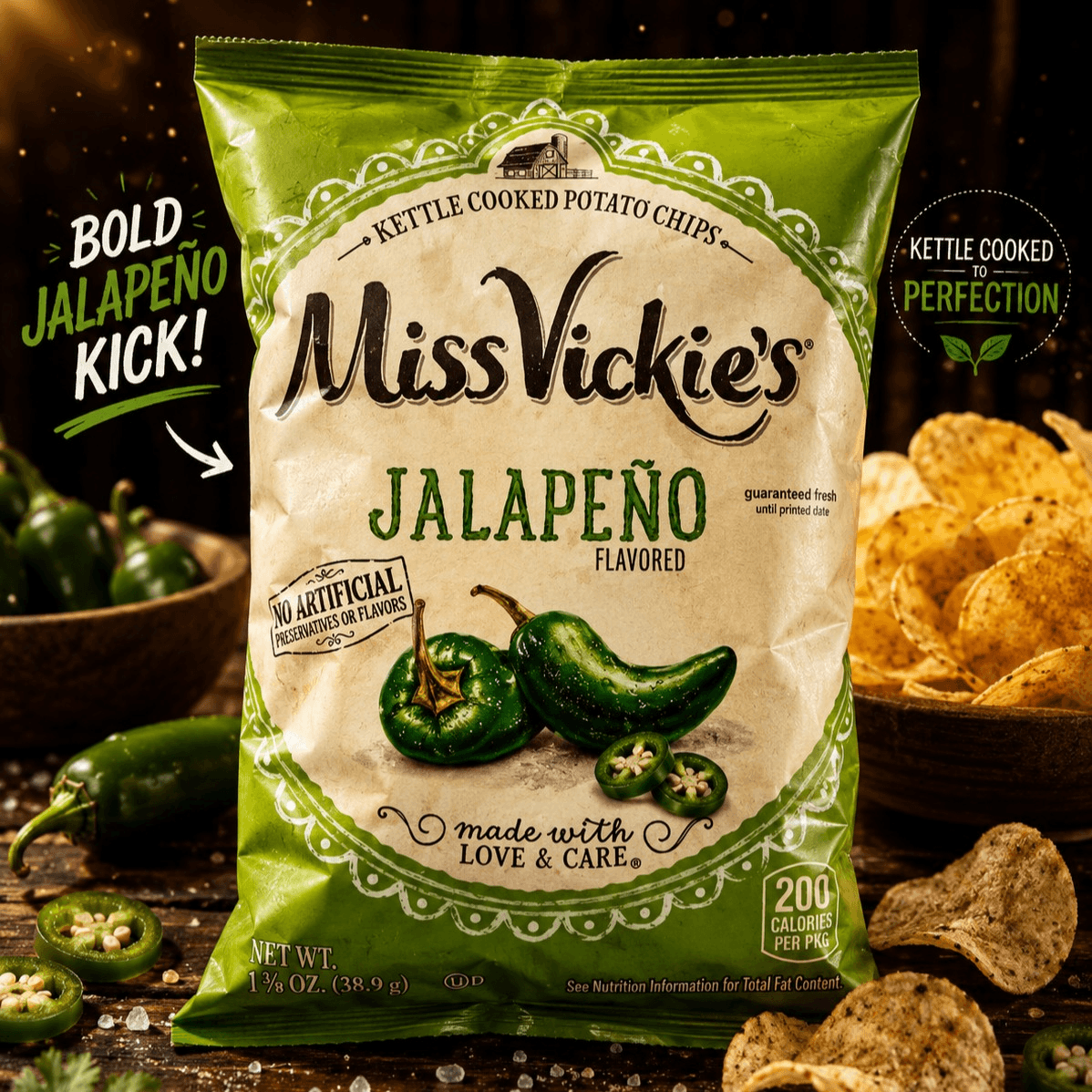 Miss Vickie's Jalapeno Kettle Potato Chips