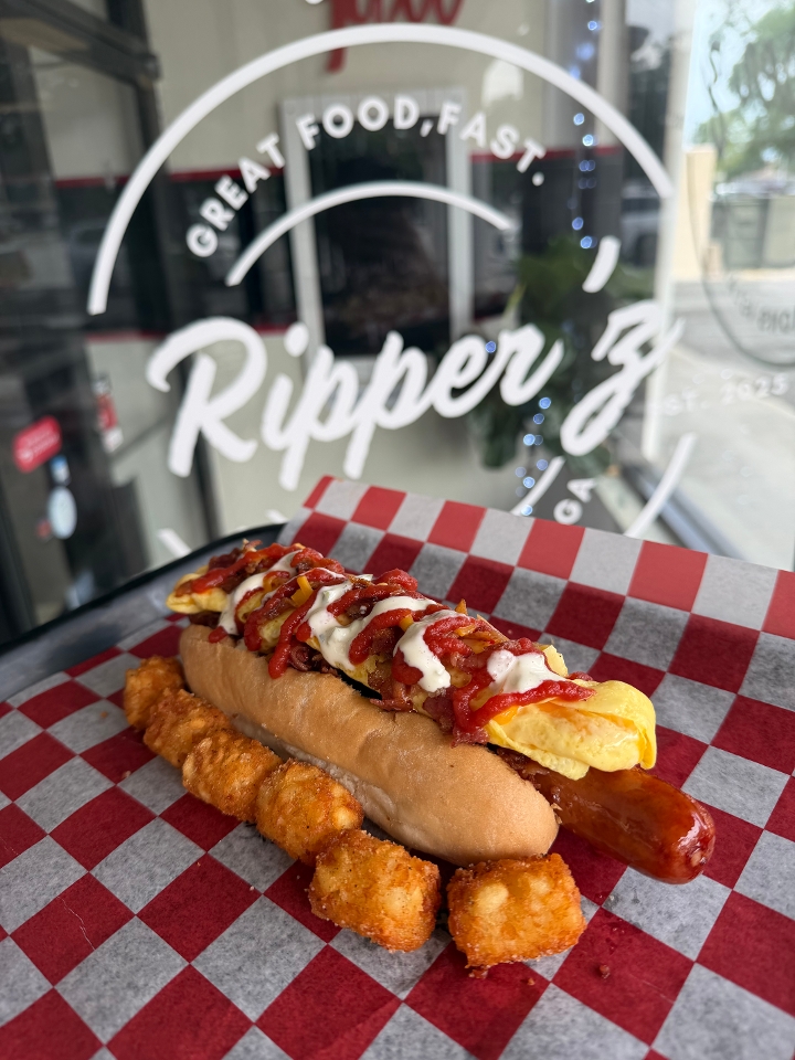 Double Bacon Hot Dog