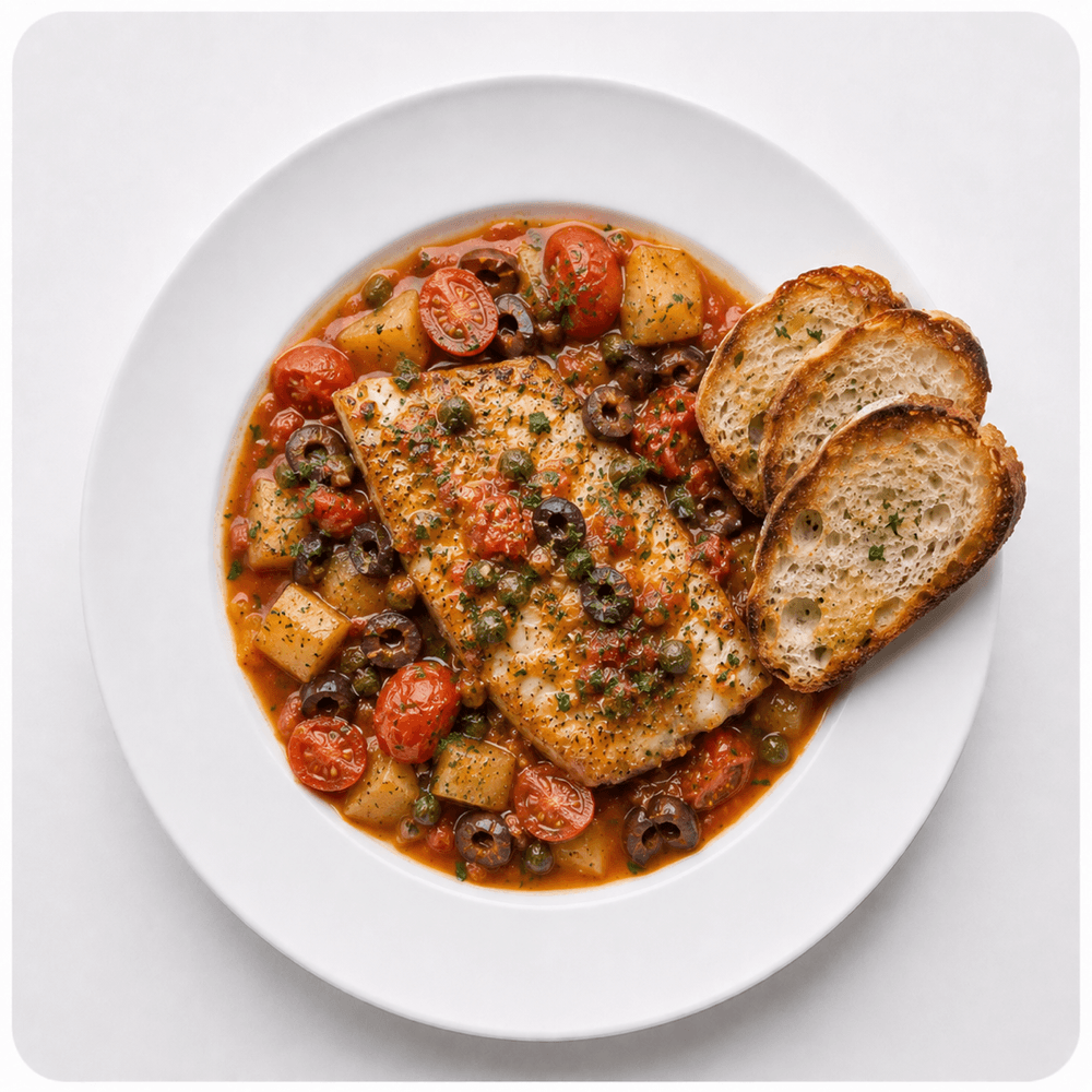 Grouper Piccata All' Acqua Pazza
