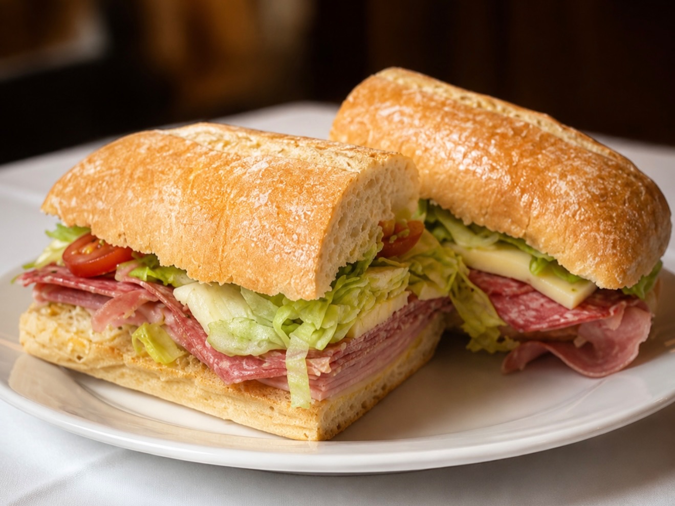 Ham, Salami & Cheese Sandwich