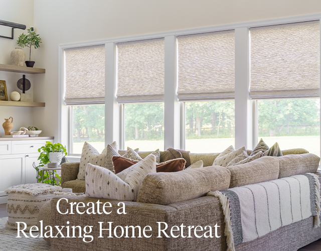 At Budget Blinds of Point Loma, we have a variety of window treatment options that allow light into your home and provide a view to the outdoors. Our local experts will show you how to incorporate natural materials, colors and textures that create a sense of calm and relaxation in your home.