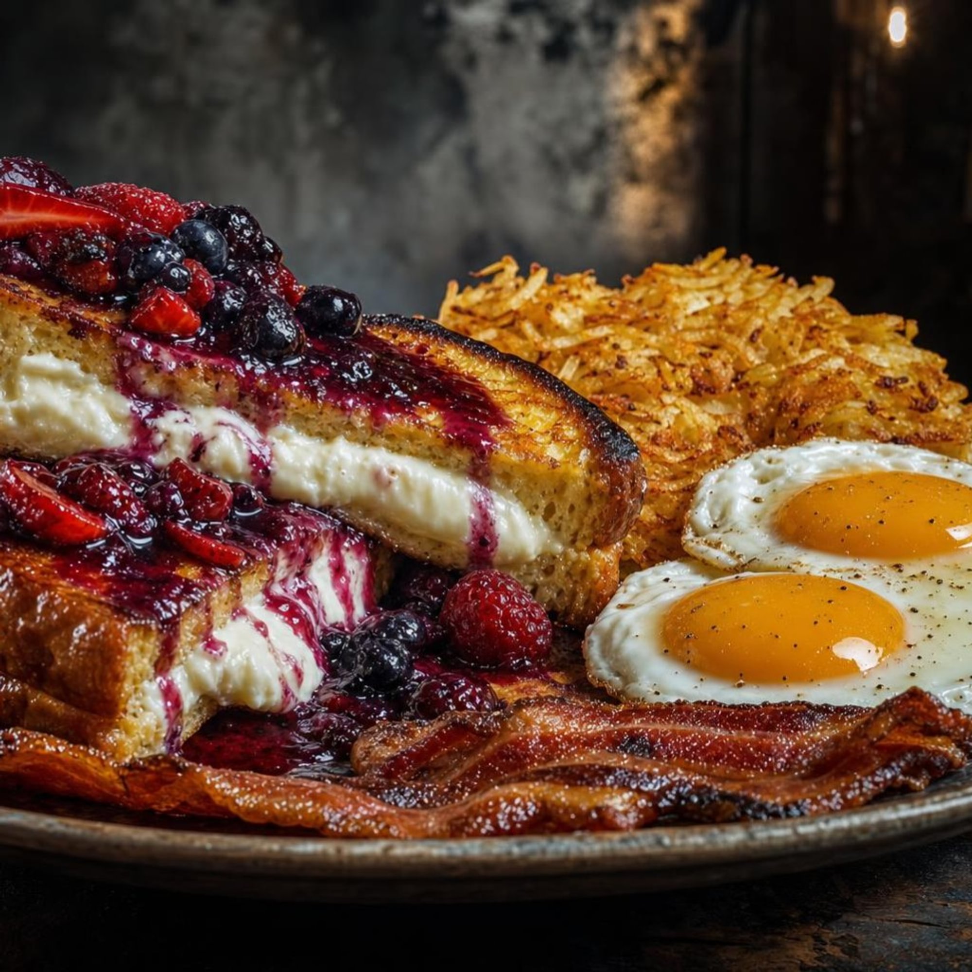 FRIED STUFFED FRENCH TOAST
