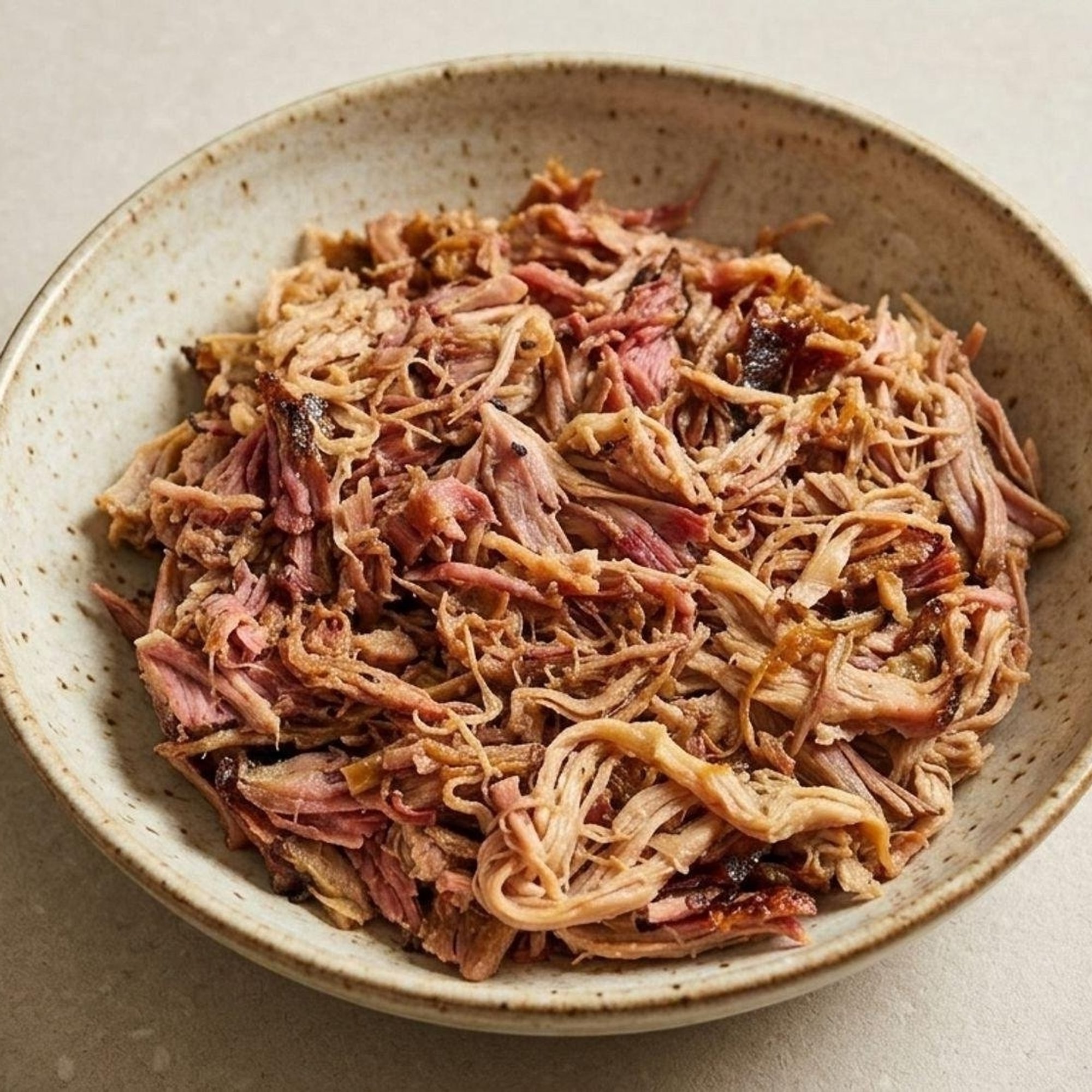 Pulled Pork Over Rice Bowl