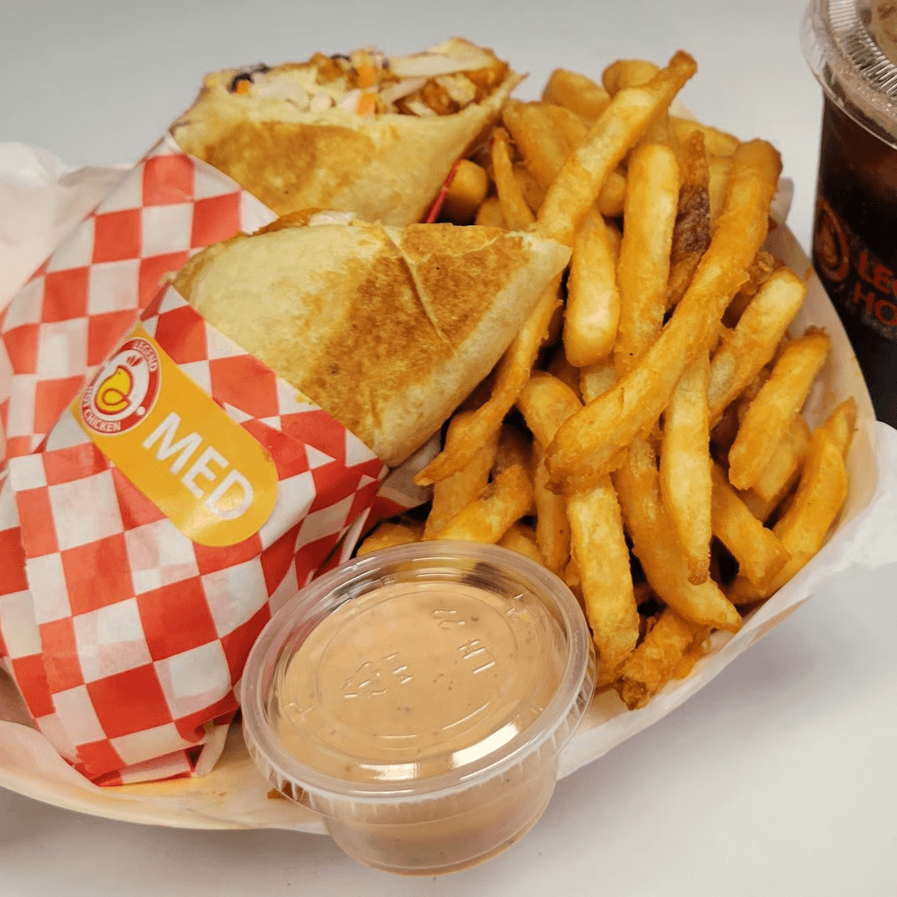 (COMBO#8) CHICKEN BURRITO