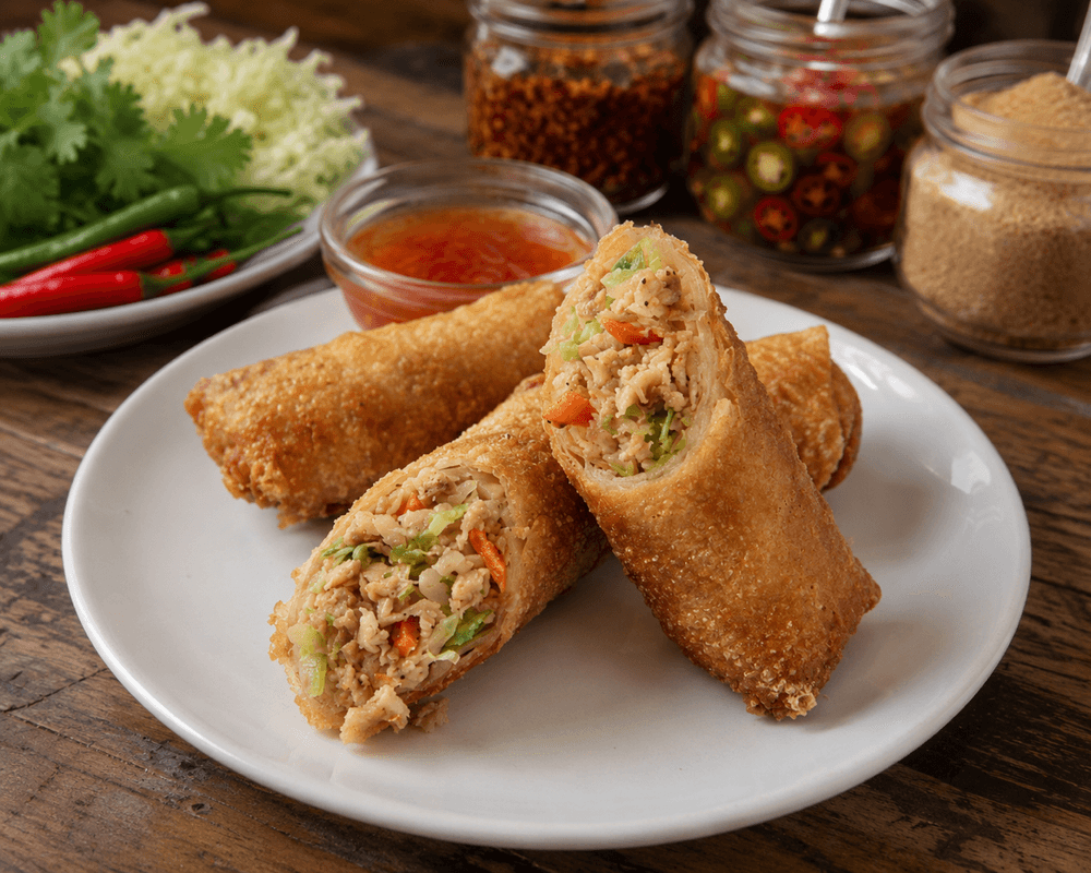 Pork & Vegetable Egg Rolls