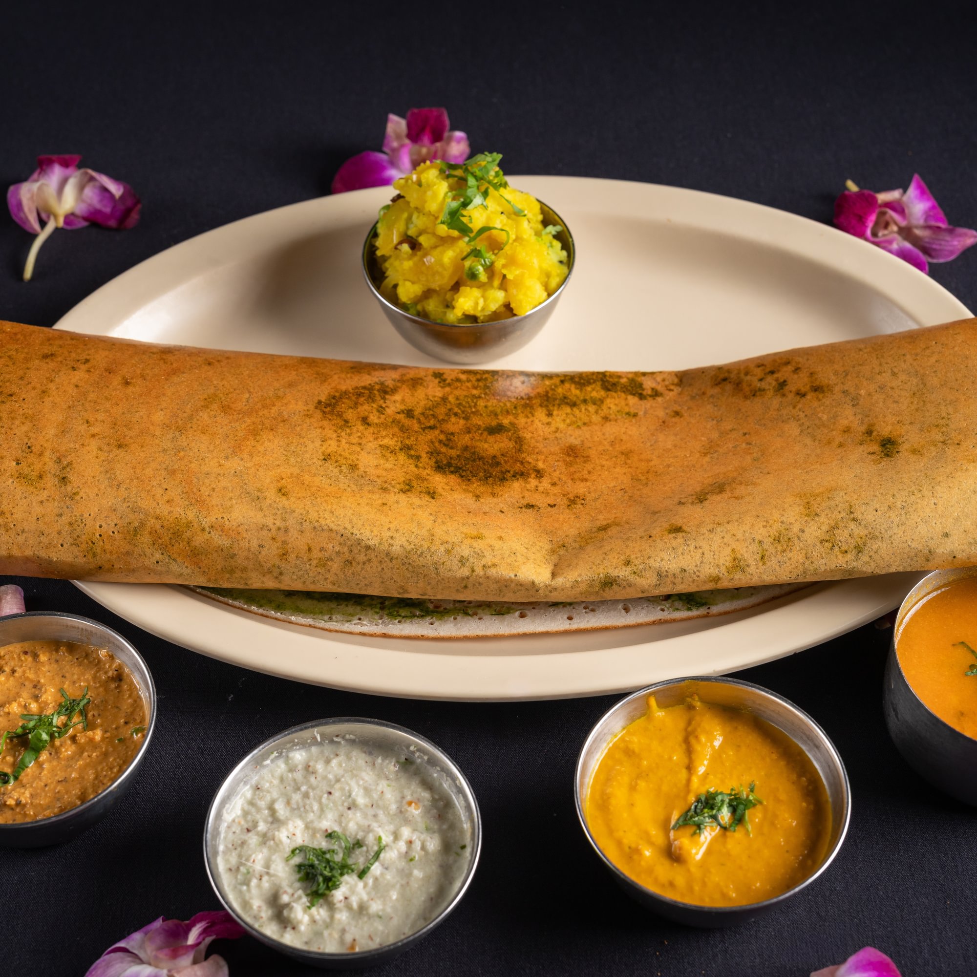 Palak Masala Dosa