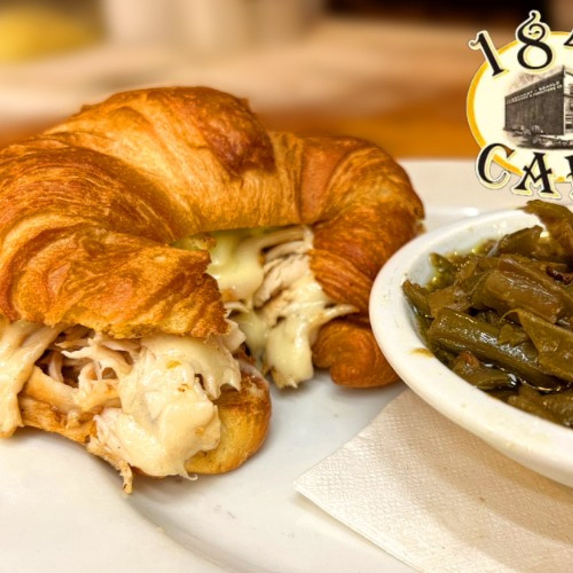"Yellow Jackets" Granny Smith Croissant Sandwich