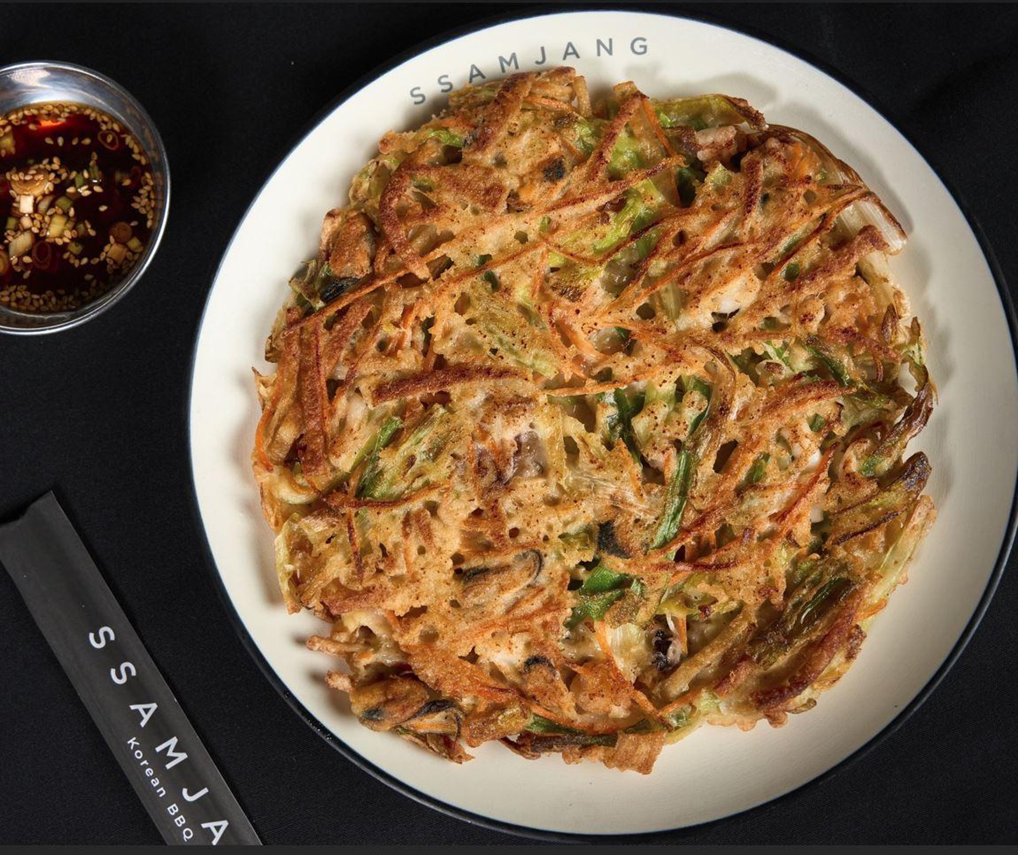 Seafood Pajeon (Korean Green Onion Pancake)