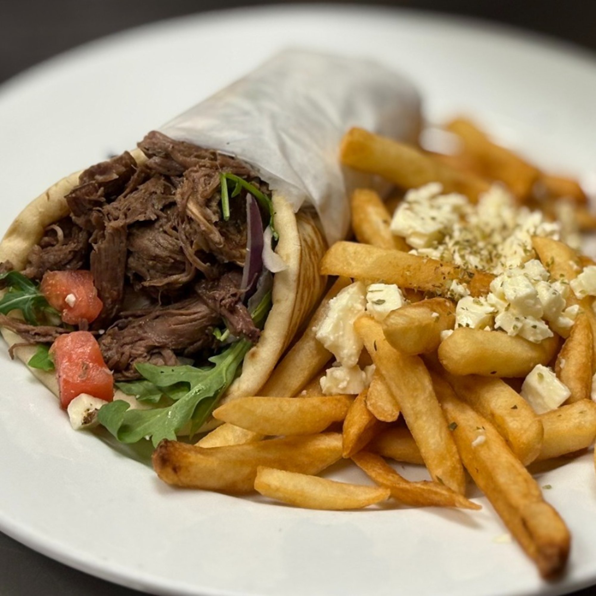 Slow-Roasted Lamb Pita