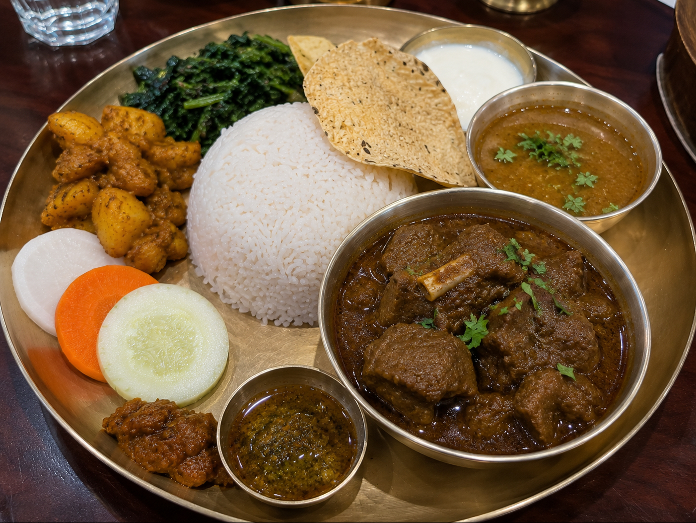 Nepali Thali Goat