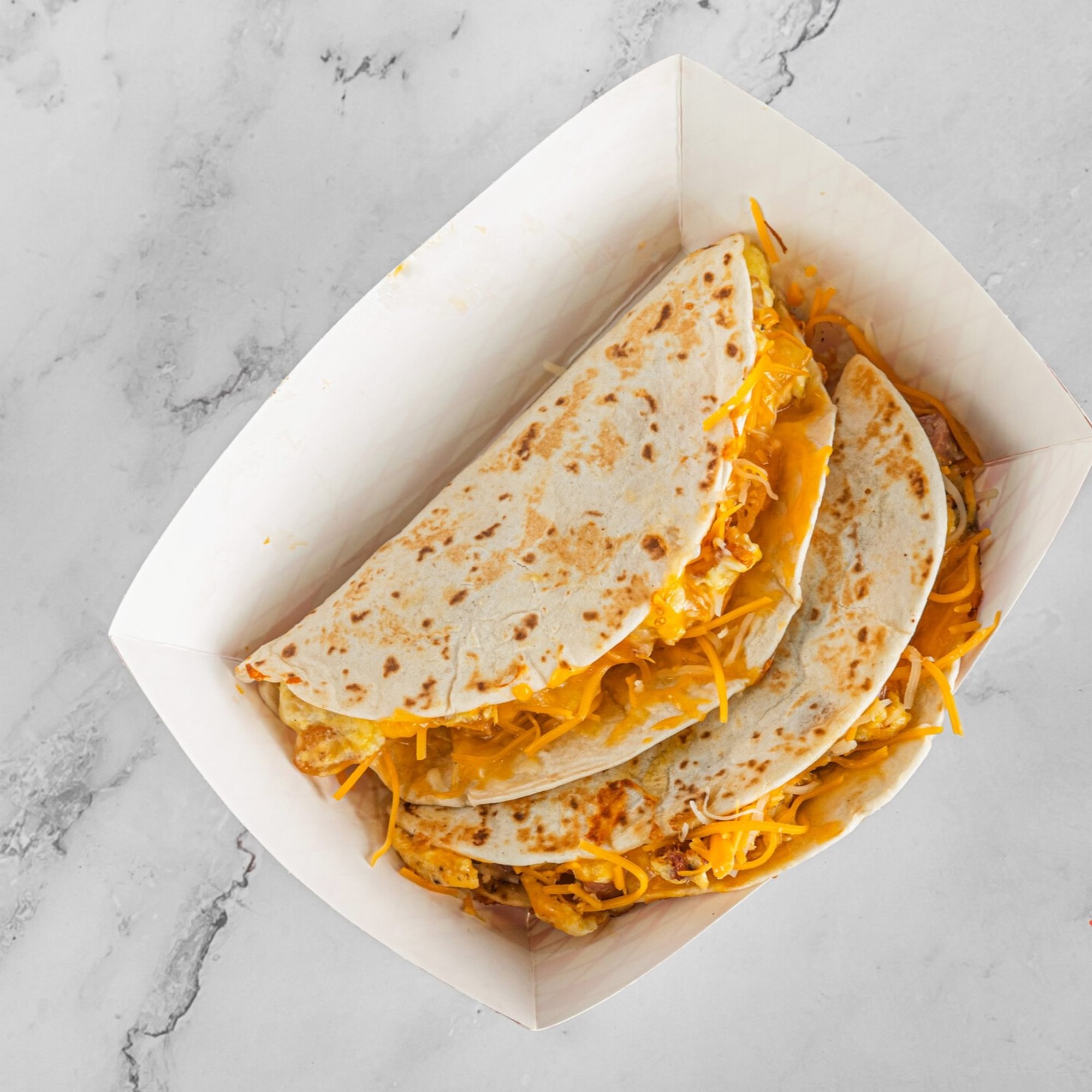 Egg, Potatoes, Cheese Taco