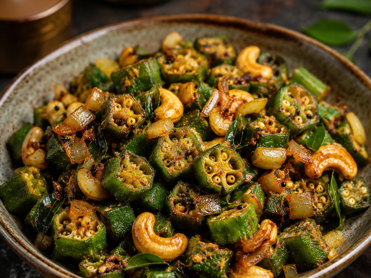 Okra Cashew Fry