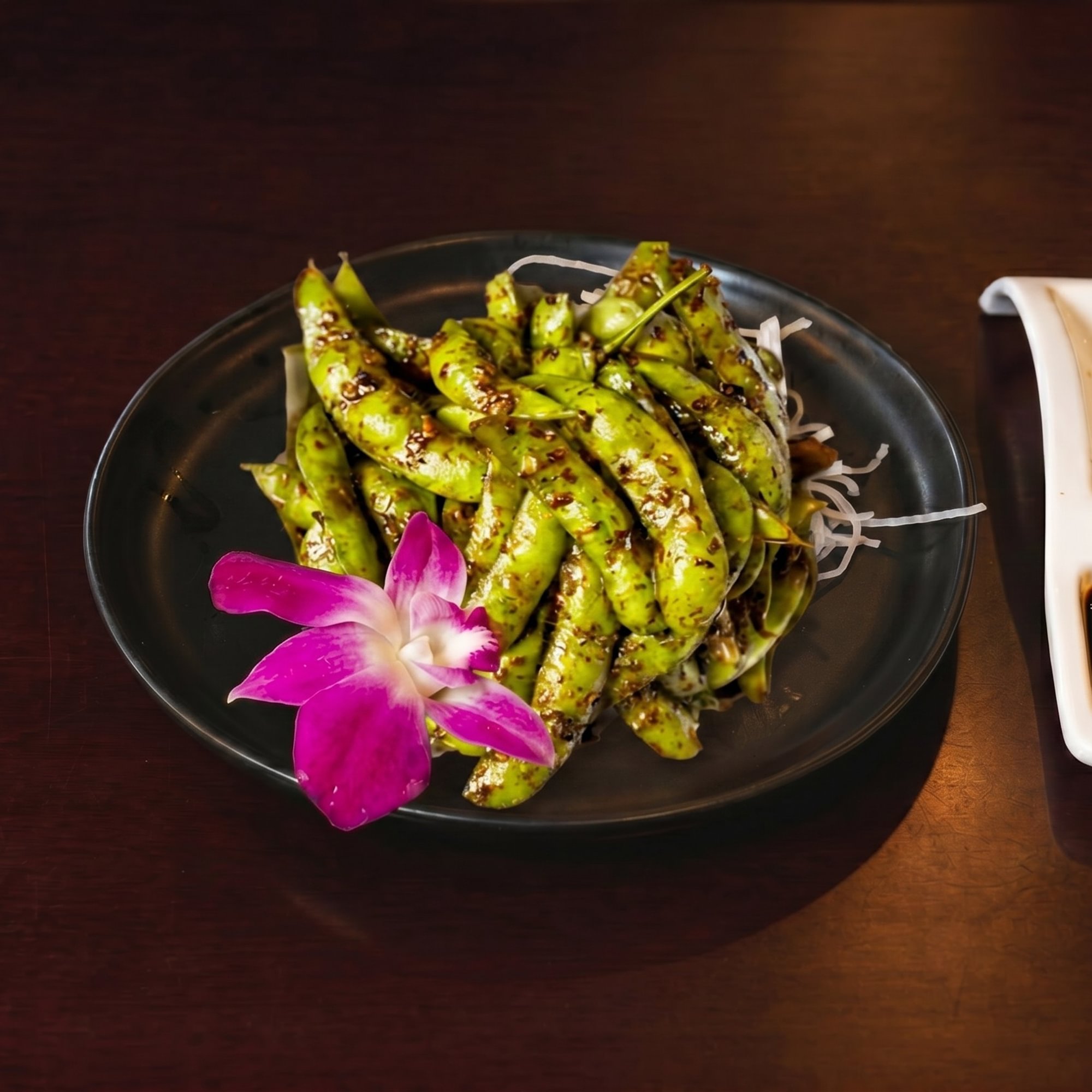 Garlic Edamame