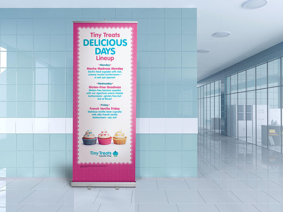 Large retractable promotional banner