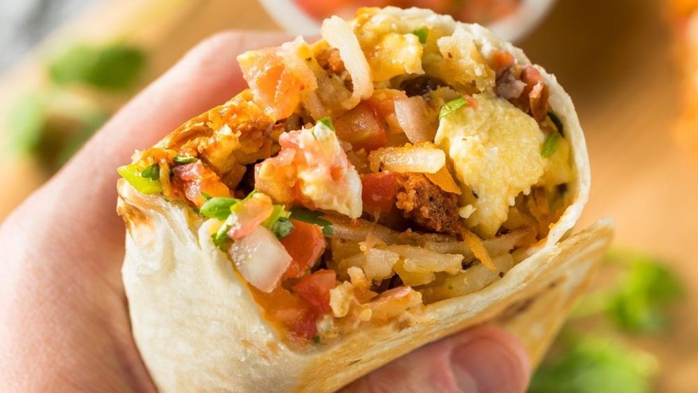 Sleepy Sausage Breakfast Burrito