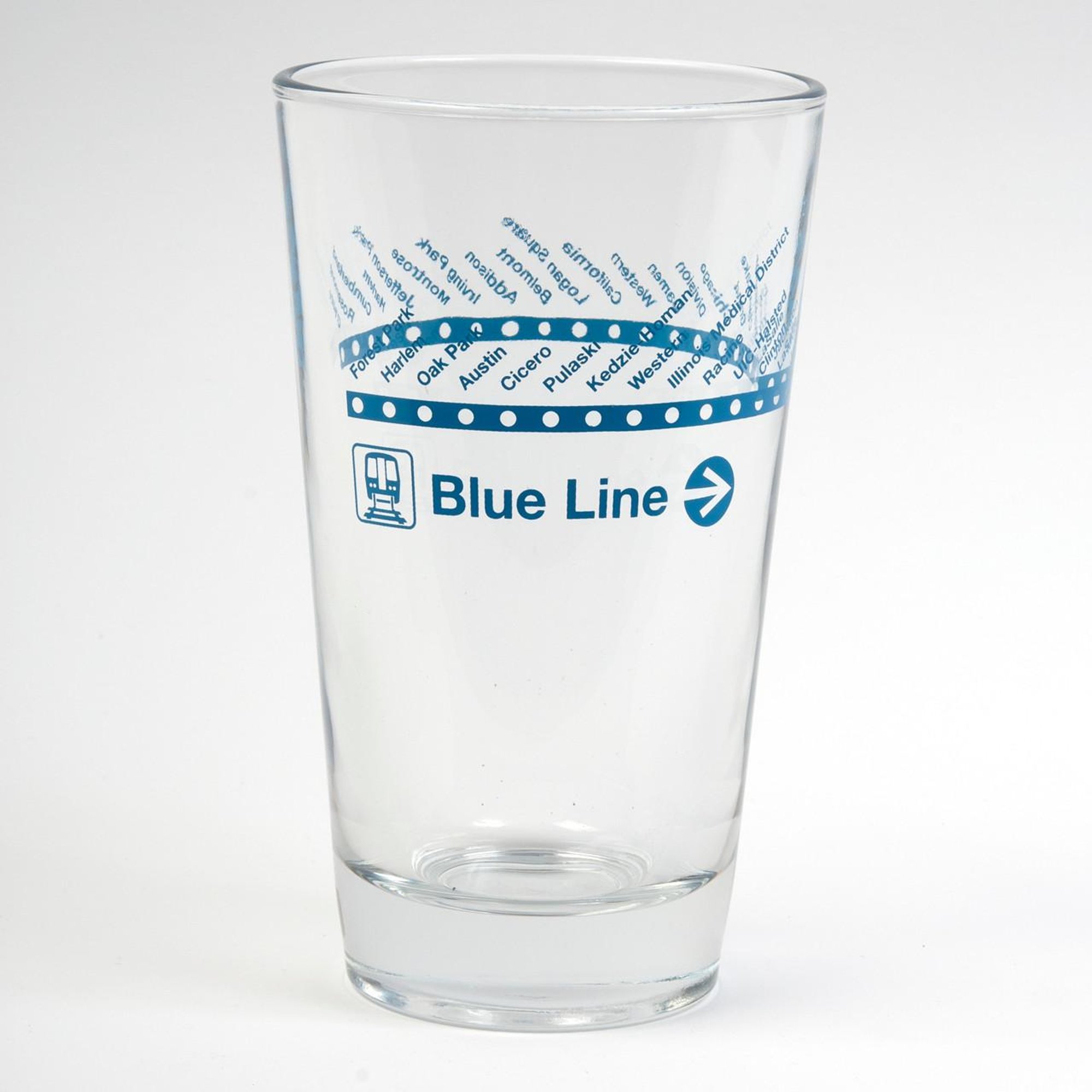 Blue Line Pint Glass