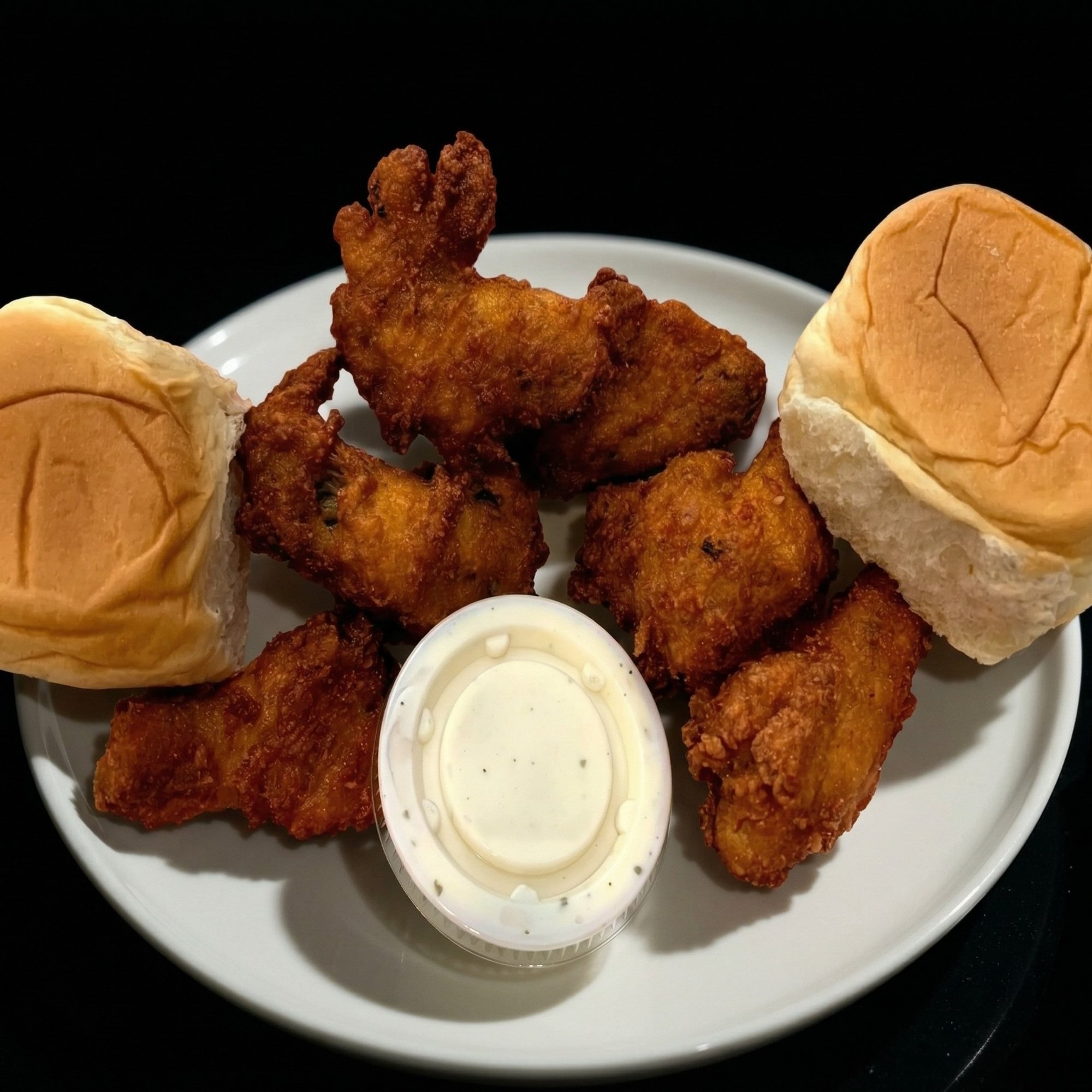 Spicy Wings and a Roll