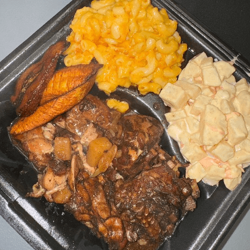 Brown Stew Chicken Meal