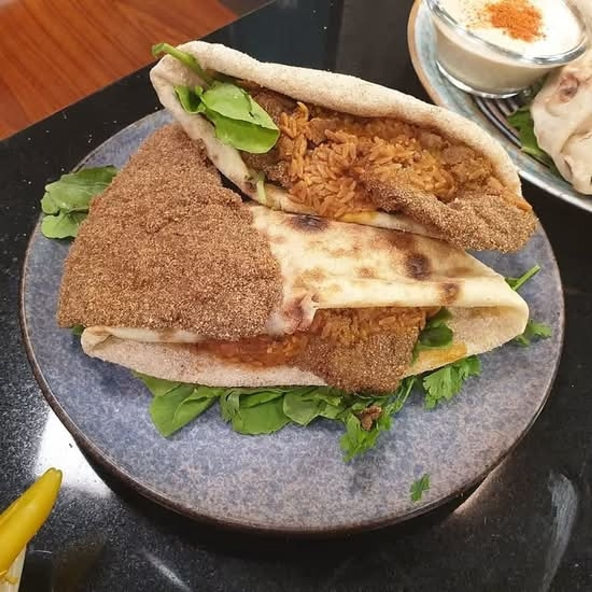 Half Fried Beef Liver Sandwich - نص رغيف كبدة بالرده