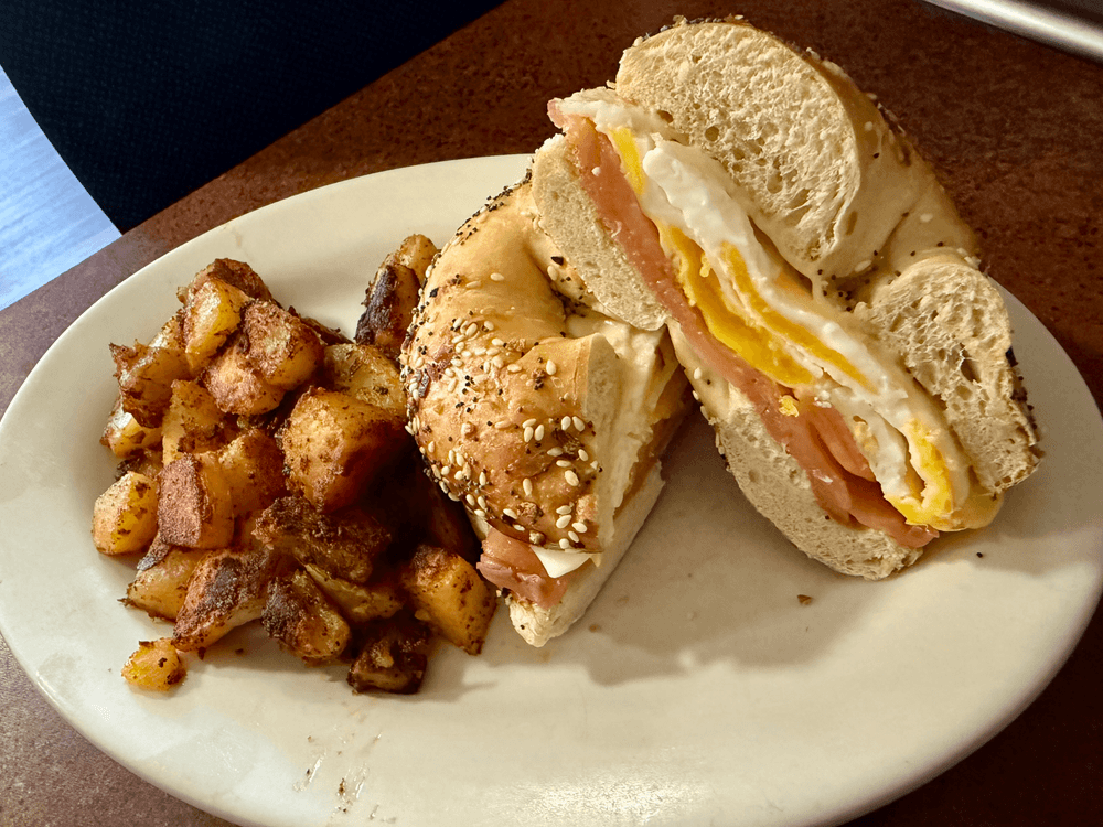 Smoked Salmon, Egg & Cheese Sandwich