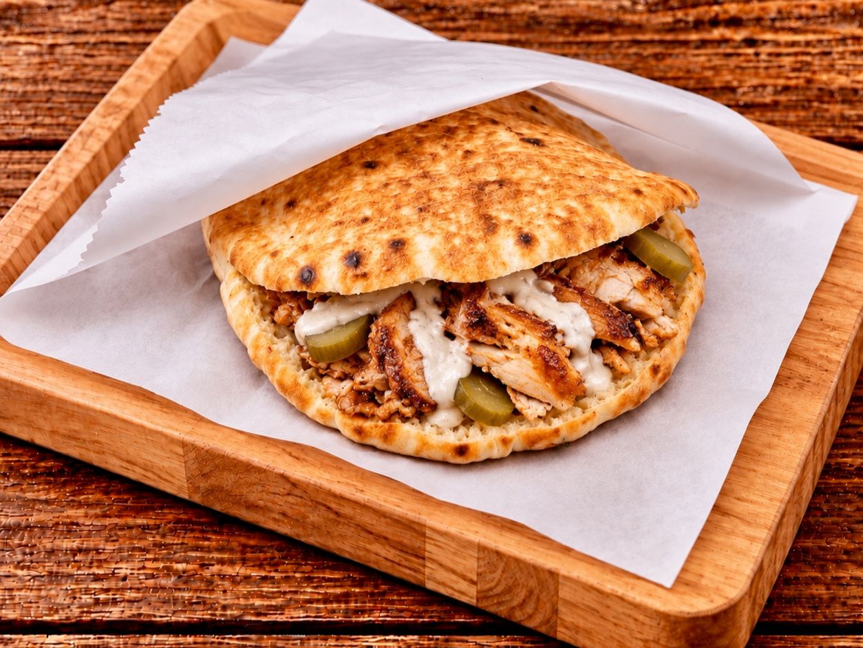 Classic Chicken Shawerma Sandwich (Pita)