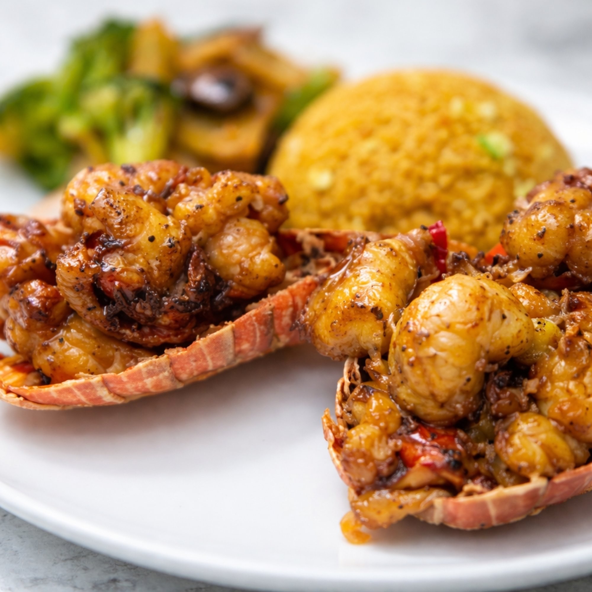Hibachi Twin Lobster Tail