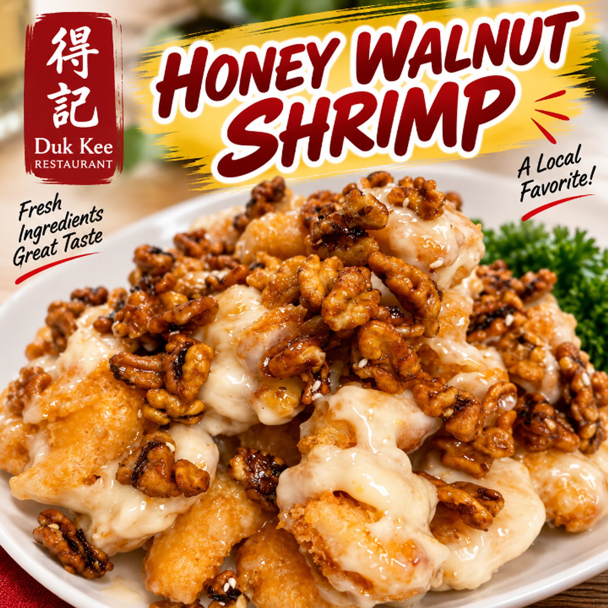 合 虾 57.Honey Walnut Shrimp