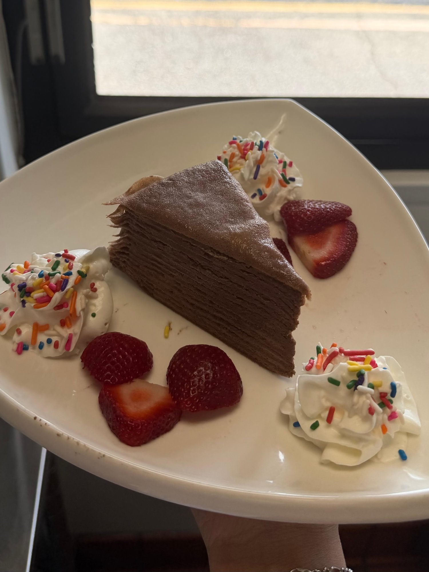 Chocolate Mille Crepe Cake