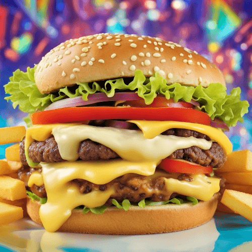 Double Cheeseburger Dinner