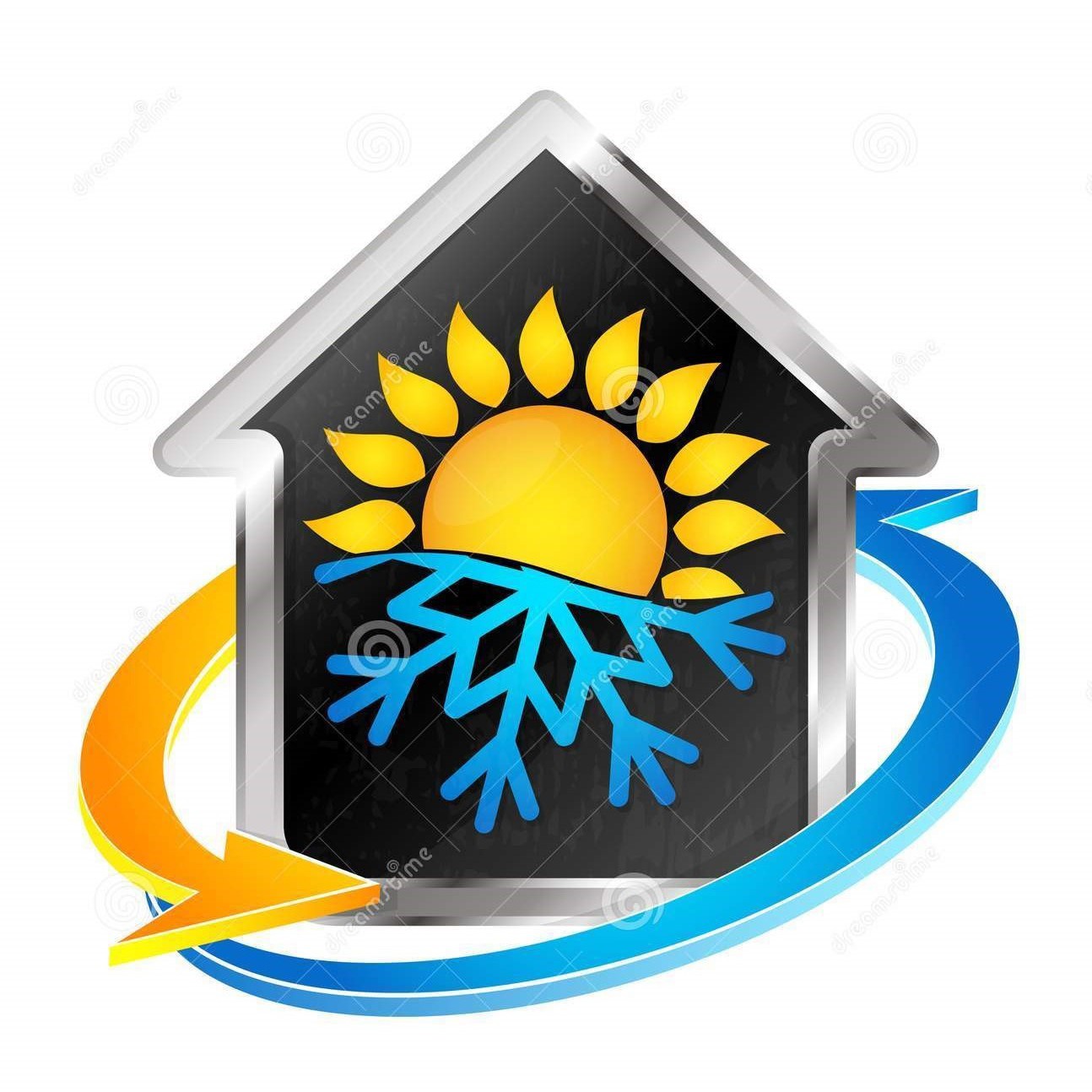 A C S Service Heating &amp; Air Conditioning Logo