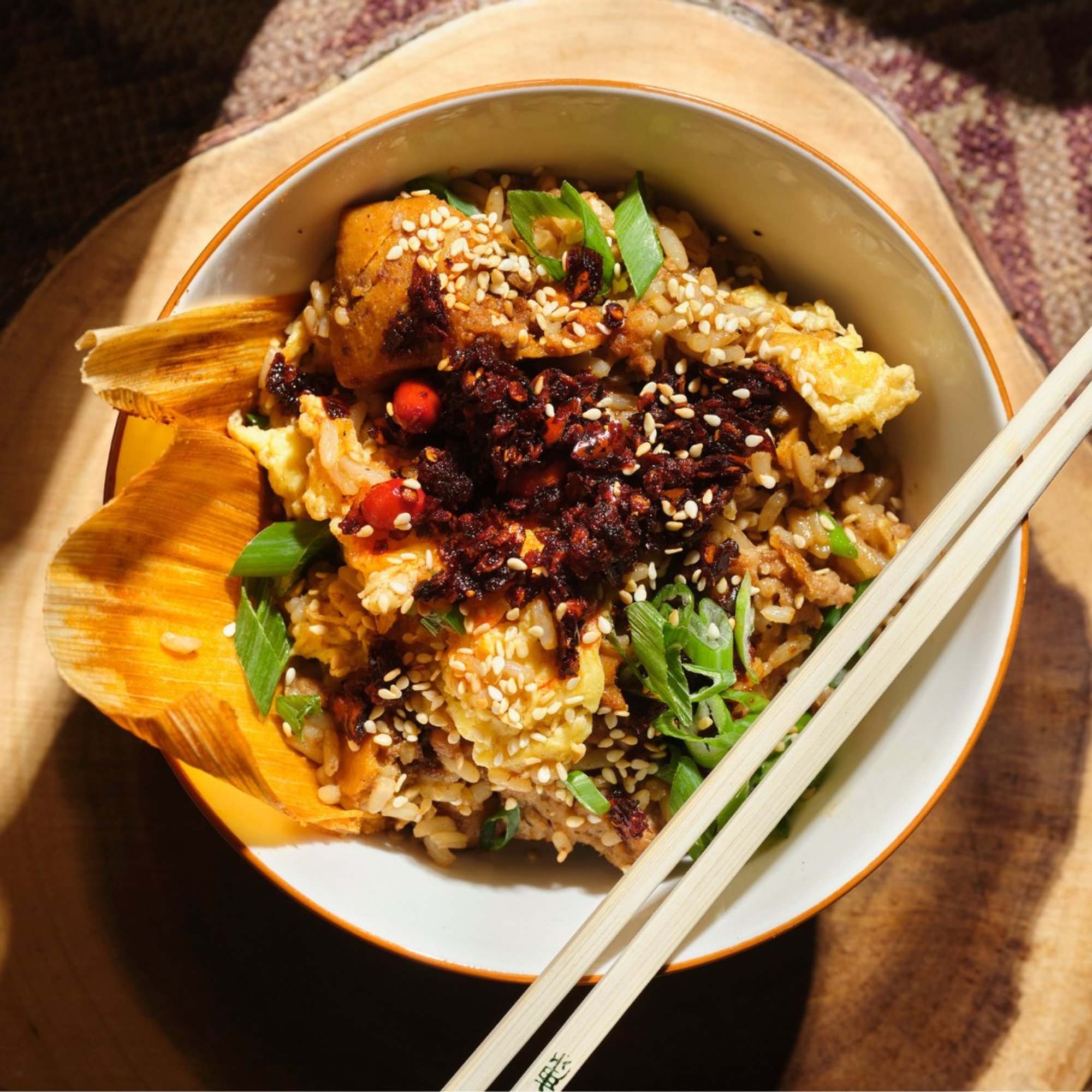 Tamale Egg Fried Rice