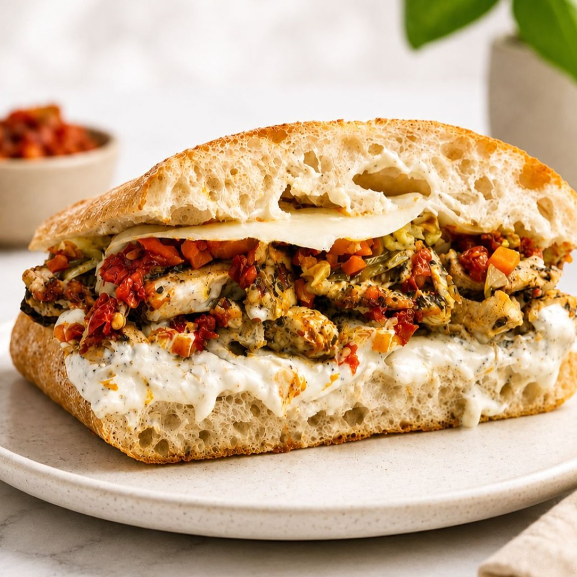 Spicy Chicken Breast Panini